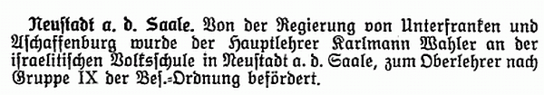 Bad Neustadt adS Bayr GZ 08091926